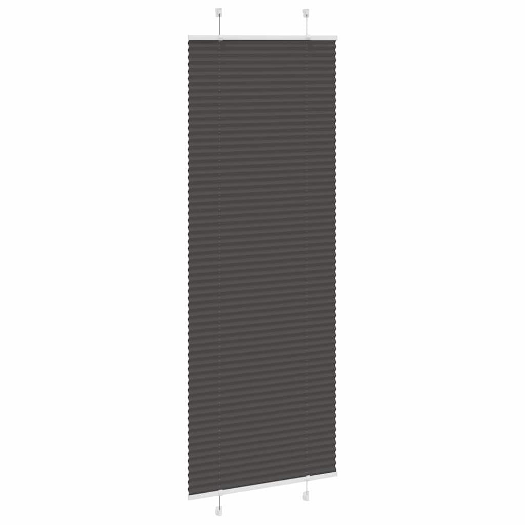 Thumbnail - vidaXL Plissee Schwarz 70x200 cm Stoffbreite 69,4 cm Polyester