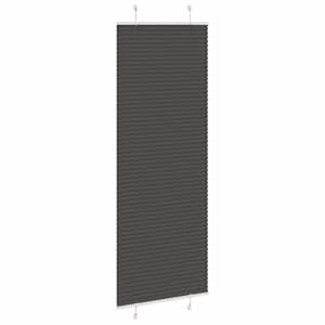 Plisovaná roleta černá 60x200 cm Šířka látky 59,4 cm Polyester - obrázek 3