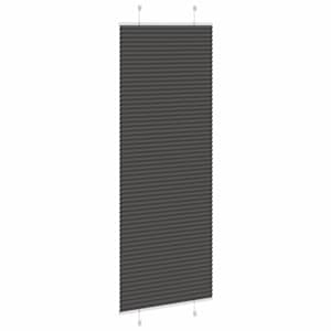 Plisovaná roleta černá 60x200 cm Šířka látky 59,4 cm Polyester - obrázek 4