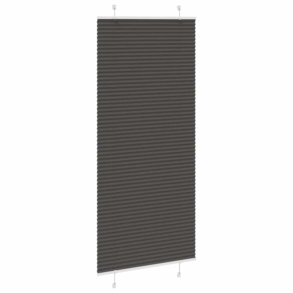 Thumbnail - vidaXL Plissee Schwarz 95x200 cm Stoffbreite 94,4 cm Polyester