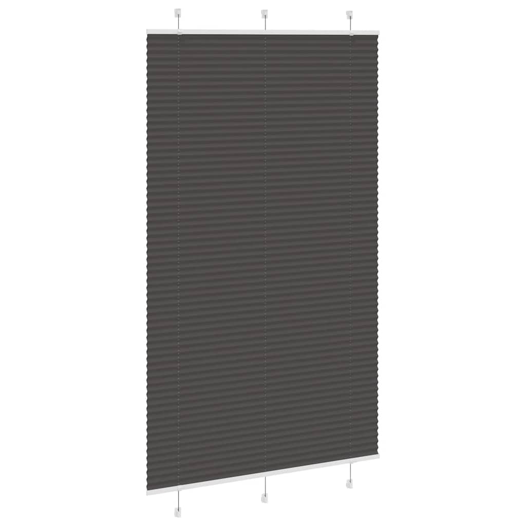Thumbnail - vidaXL Plissee Schwarz 115x200 cm Stoffbreite 114,4 cm Polyester