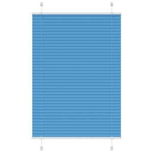 Plisovaná roleta modrá 70x100 cm Šířka látky 69,4 cm Polyester - obrázek 3