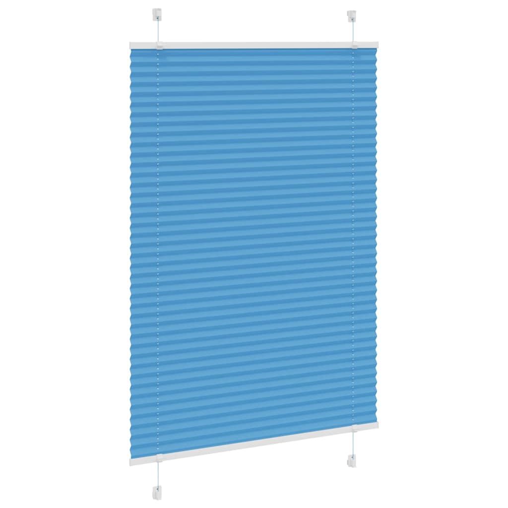 Thumbnail - vidaXL Plissee Blau 90x100 cm Stoffbreite 89,4 cm Polyester