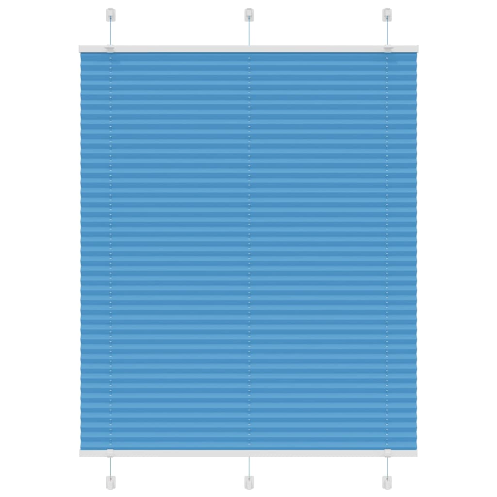 vidaXL Jaluză plisată albastru 105x100 cm Lățime țesătură 104,4 cm