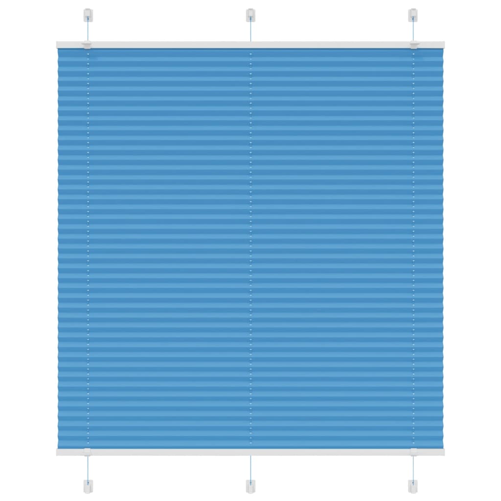 vidaXL Jaluză plisată Albastru 115x100 cm Lățime țesătură 114,4 cm