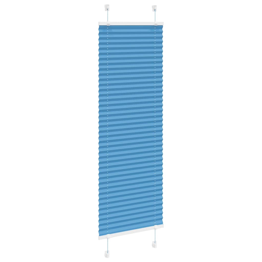 Thumbnail - vidaXL Plissee Blau 45x150 cm Stoffbreite 44,4 cm Polyester