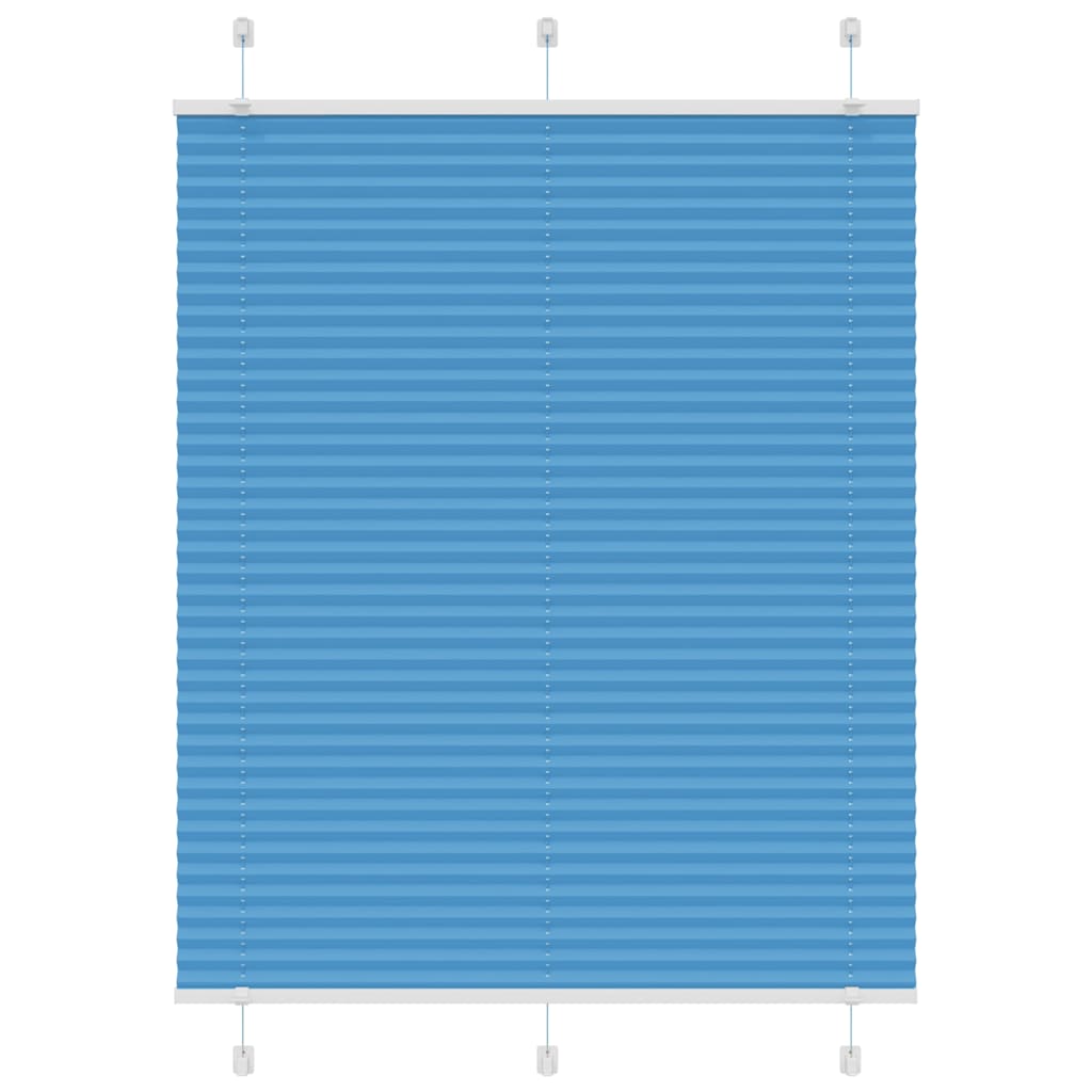 vidaXL plisovaná roleta modrá 105x150 cm Šírka látky 104,4 cm