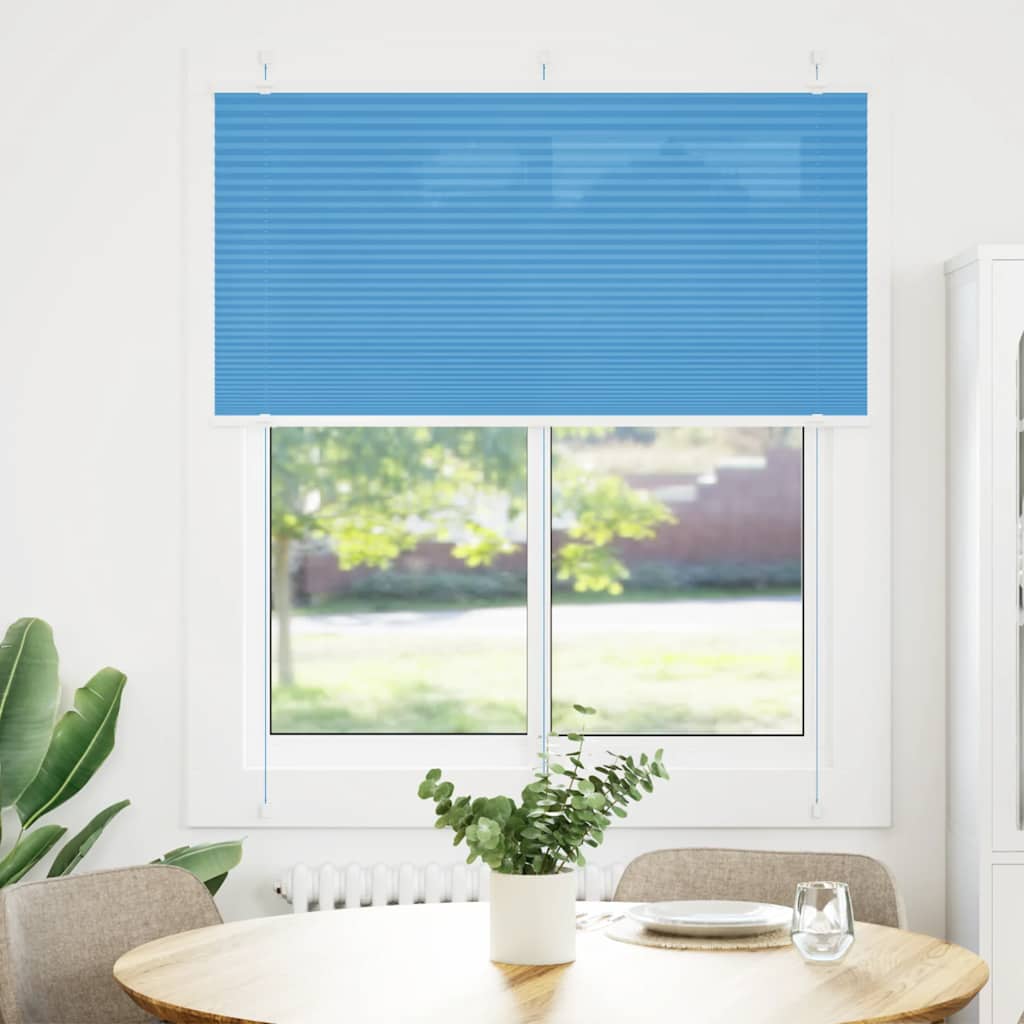 vidaXL laskostettu blind Sininen 120x150 cm Kankaan leveys 119,4 cm