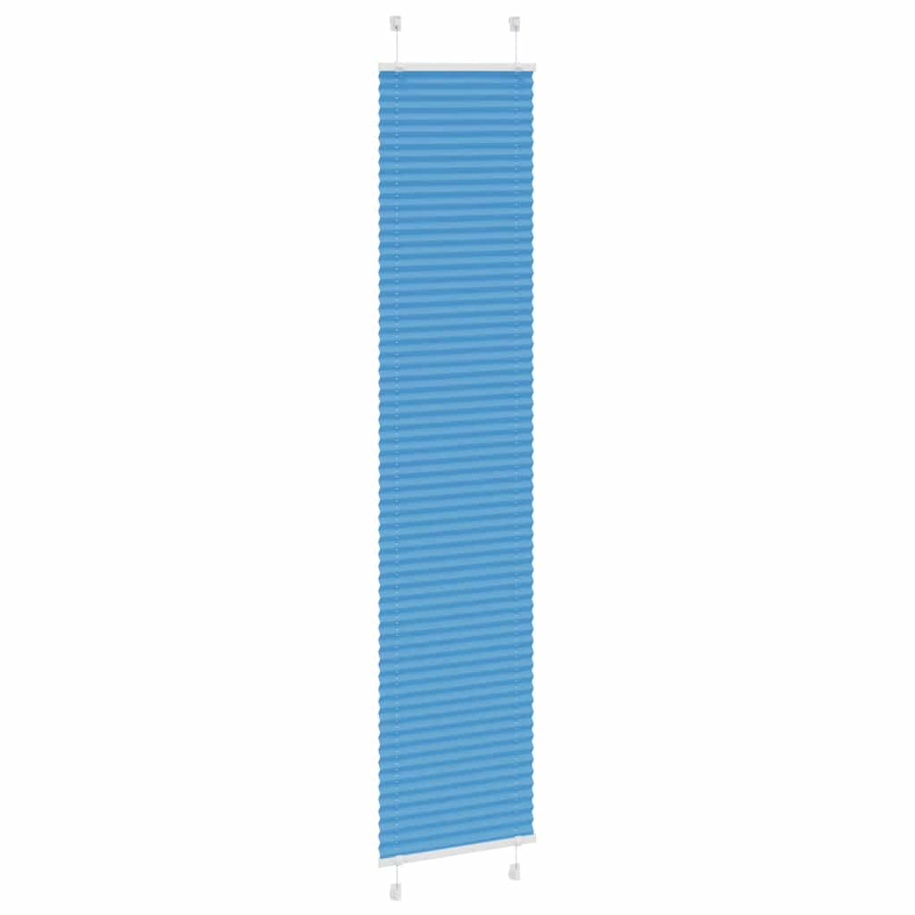 Thumbnail - vidaXL Plissee Blau 45x200 cm Stoffbreite 44,4 cm Polyester
