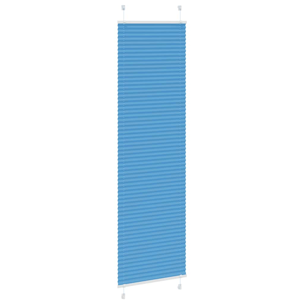 Thumbnail - vidaXL Plissee Blau 55x200 cm Stoffbreite 54,4 cm Polyester