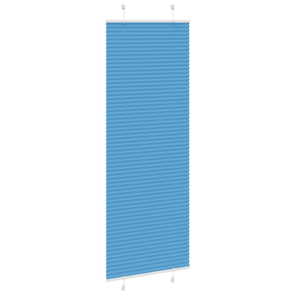 Thumbnail - vidaXL Plissee Blau 75x200 cm Stoffbreite 74,4 cm Polyester