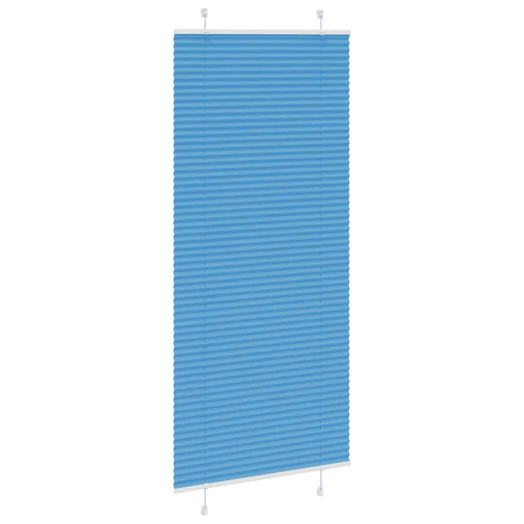 Thumbnail - vidaXL Plissee Blau 95x200 cm Stoffbreite 94,4 cm Polyester