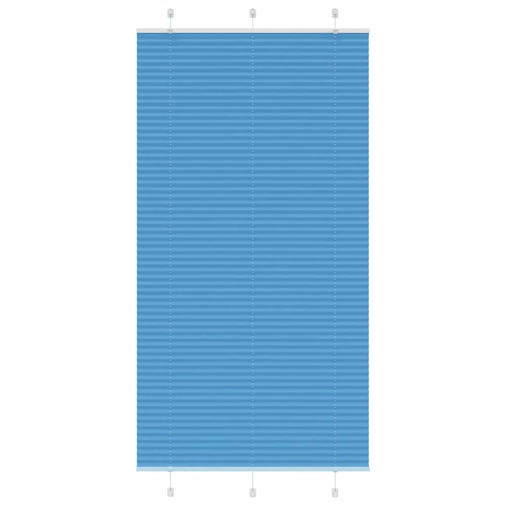 vidaXL Jaluză plisată Albastru 105x200 cm Lățime țesătură 104,4 cm