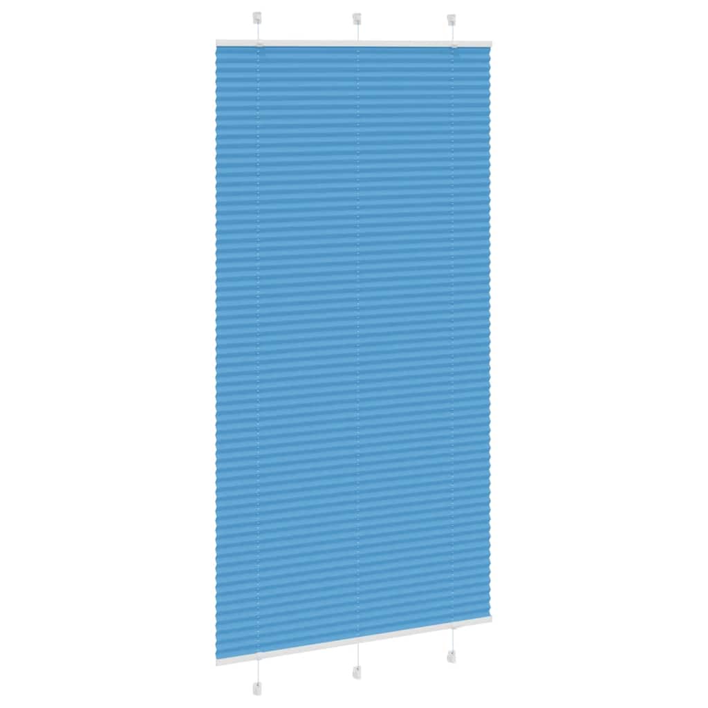 Thumbnail - vidaXL Plissee Blau 105x200 cm Stoffbreite 104,4 cm Polyester