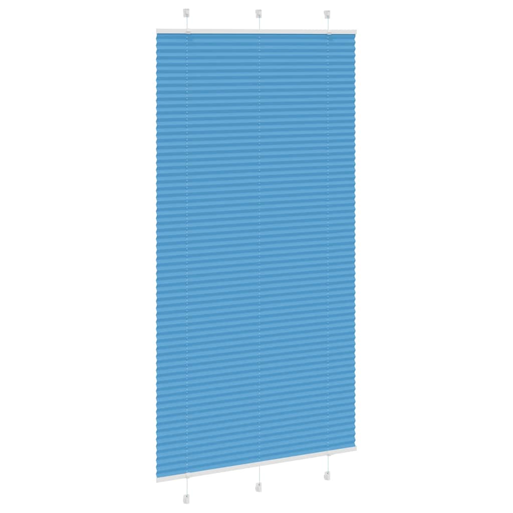 Thumbnail - vidaXL Plissee Blau 110x200 cm Stoffbreite 109,4 cm Polyester