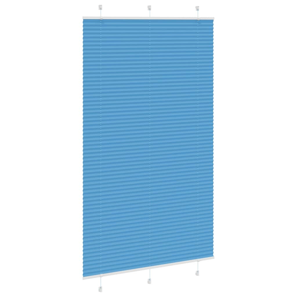 Thumbnail - vidaXL Plissee Blau 115x200 cm Stoffbreite 114,4 cm Polyester