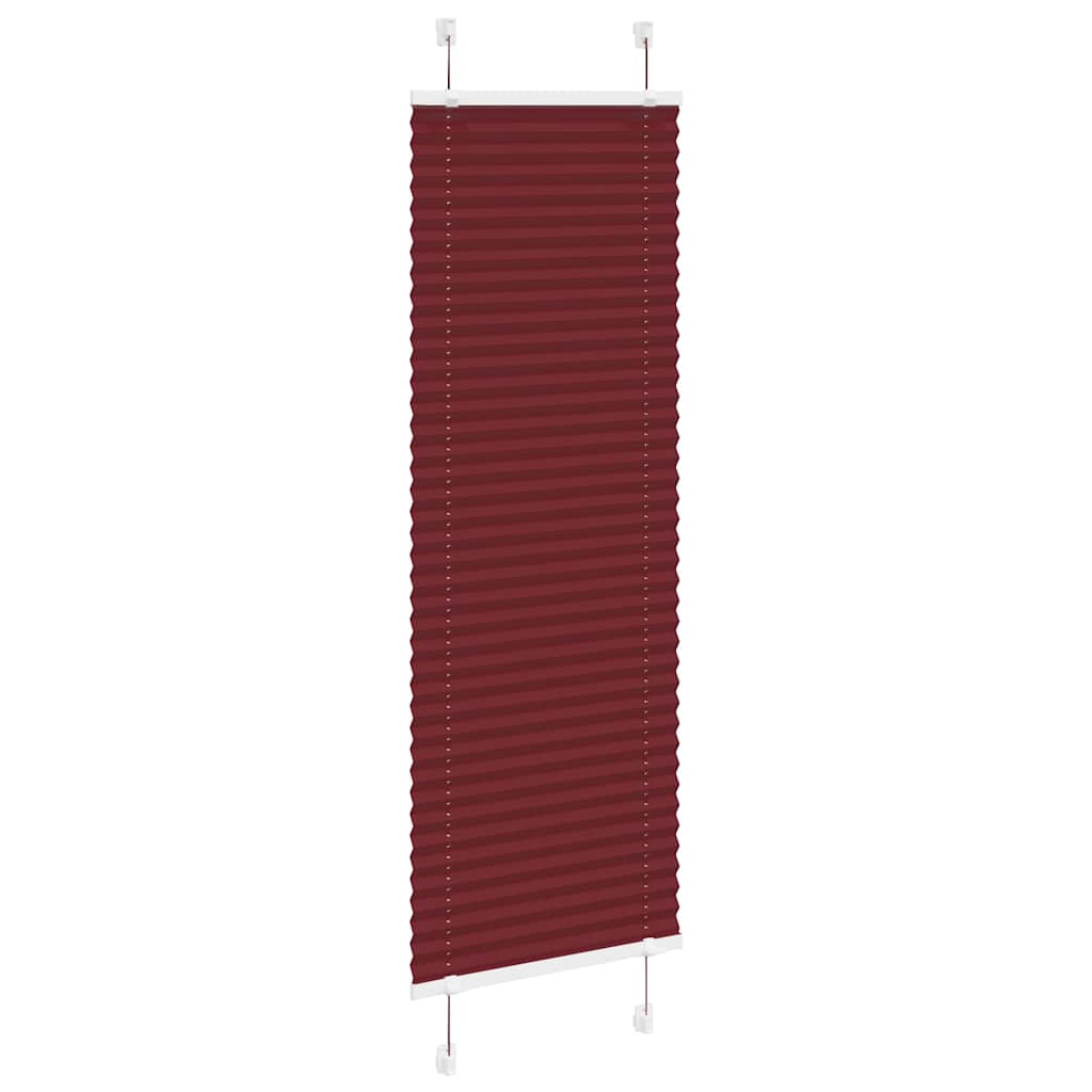 Thumbnail - vidaXL Plissee Bordeauxrot 40x100 cm Stoffbreite 39,4 cm Polyester