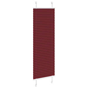 Plisovaná roleta Bordeauxská červená 40x100 cm Šířka látky - obrázek 3