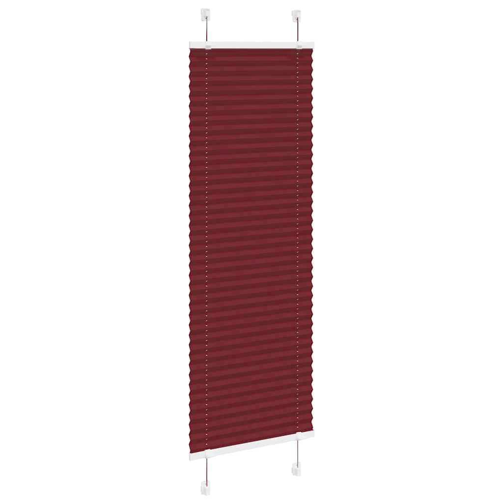 Thumbnail - vidaXL Plissee Bordeauxrot 45x100 cm Stoffbreite 44,4 cm Polyester