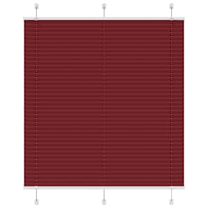 Plisirana žaluzija Bordeaux Red 120x100 cm Širina tkanine