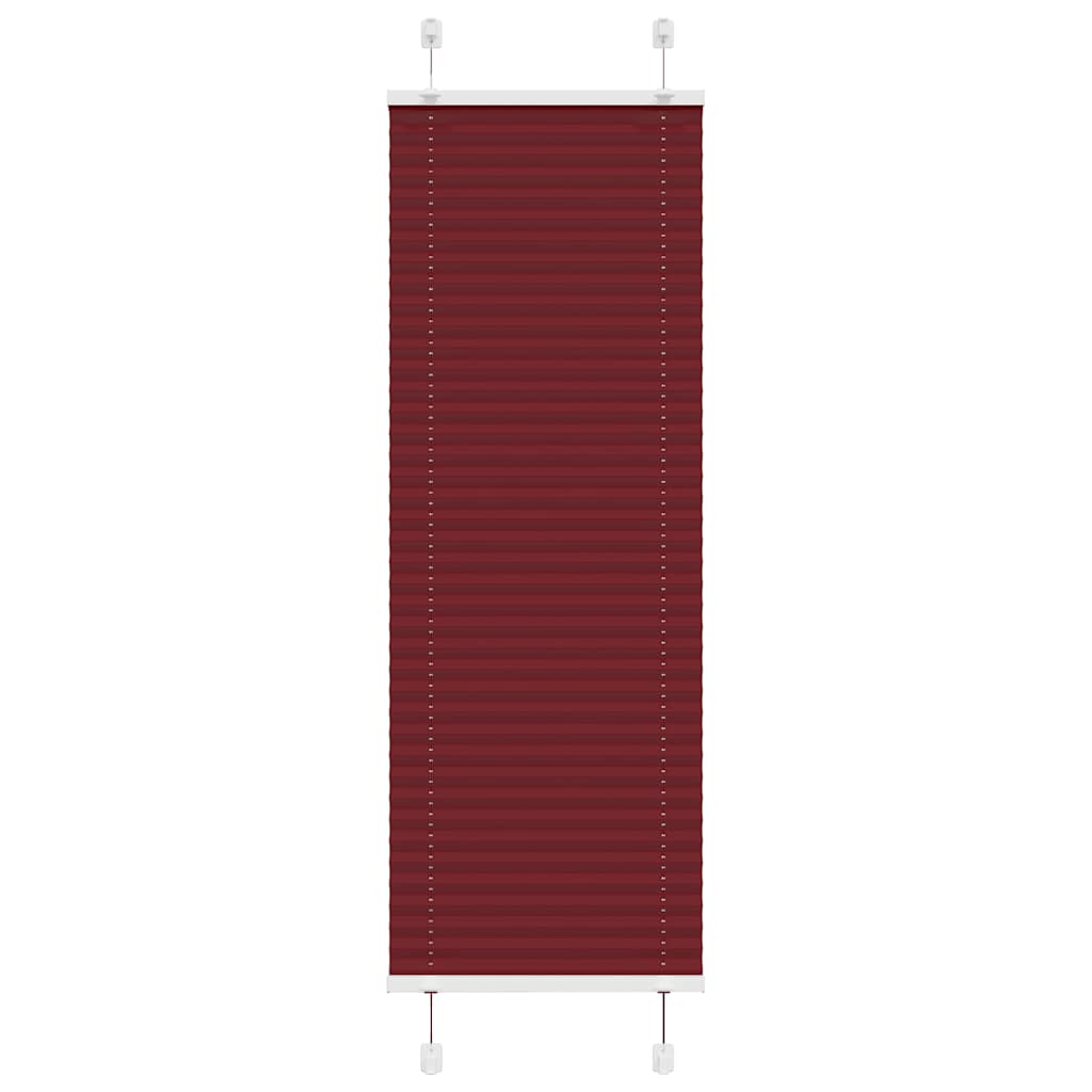 vidaXL Jaluză plisată Bordeaux Roșu 40x150 cm Lățime țesătură