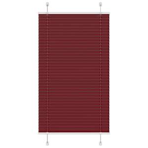 Plisirana žaluzija Bordeaux Red 75x150 cm Širina tkanine 74,4cm
