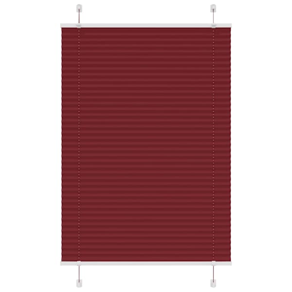 vidaXL plisseeritud ruloo Bordeaux punane 85x150 cm Kanga laius