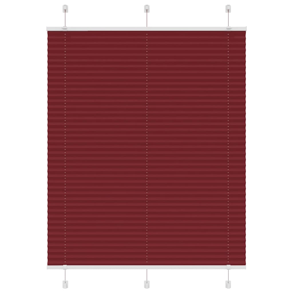 vidaXL Jaluza plisata Bordeaux Rosu 105x150 cm Latime tesatura 104,4cm