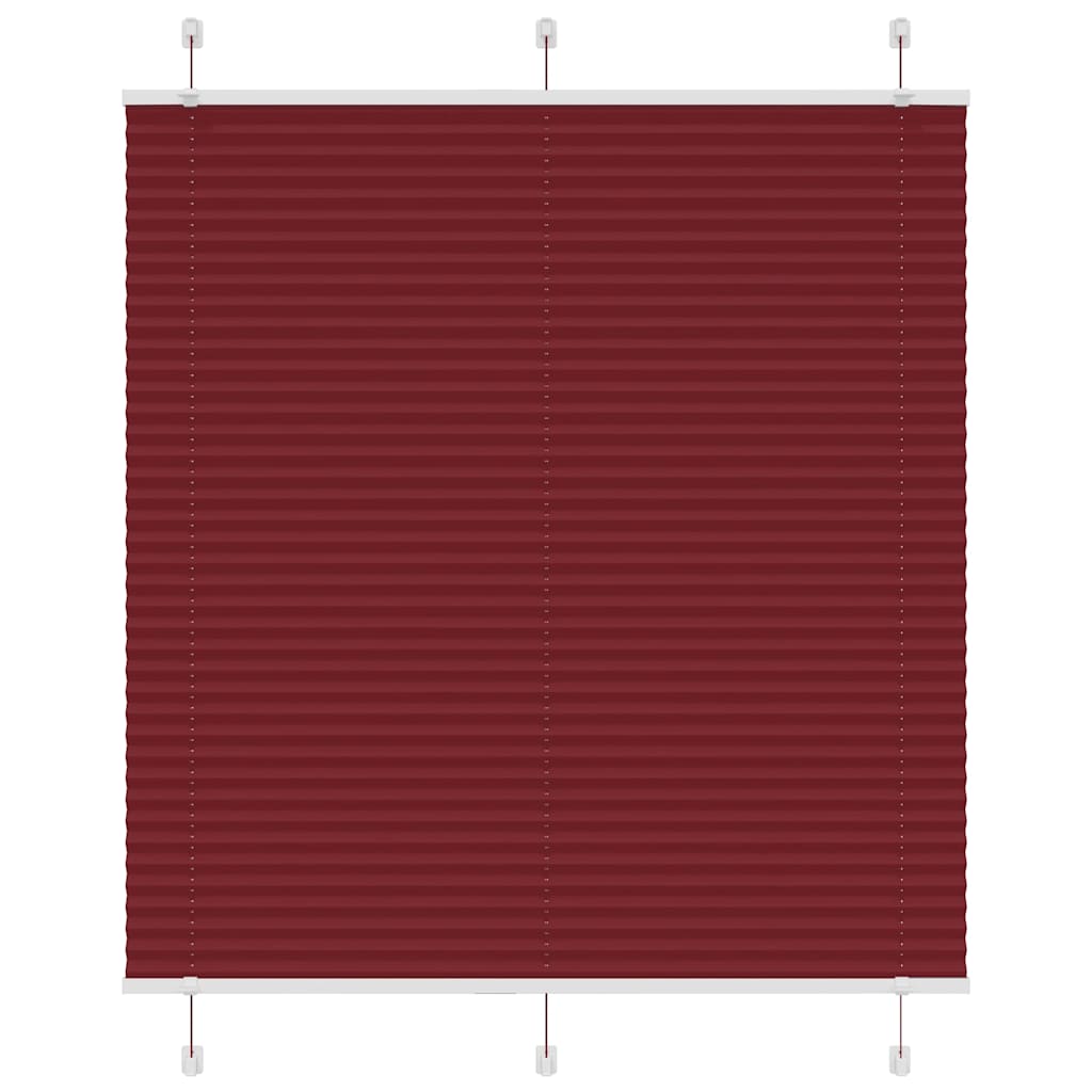 vidaXL Plissee Bordeauxrot 115x150 cm Stoffbreite 114,4 cm Polyester