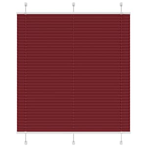 Plisirana žaluzija Bordeaux Red 115x150 cm Širina tkanine
