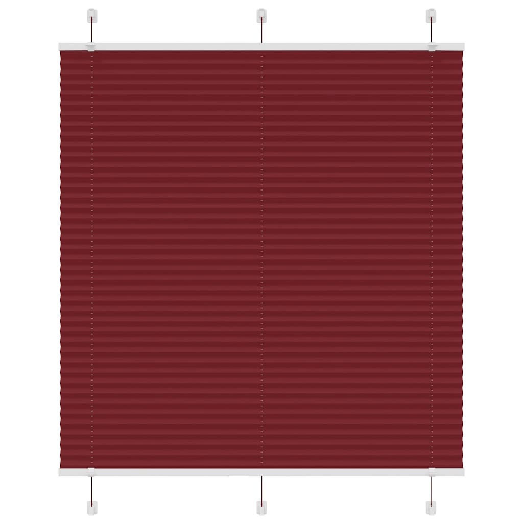 vidaXL Jaluza plisata Bordeaux Rosu 120x150 cm Latime tesatura