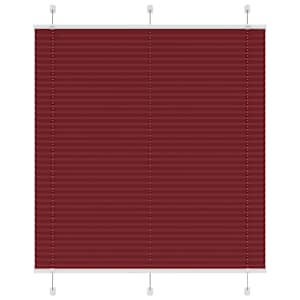 Plisirana žaluzija Bordeaux Red 120x150 cm Širina tkanine