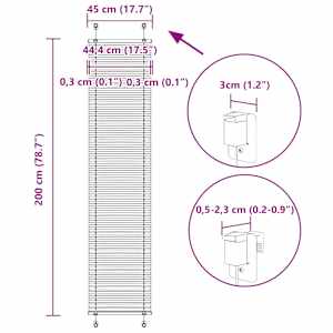 Plisovaná roleta Bordeauxská červená 45x200 cm Šířka látky - obrázek 14