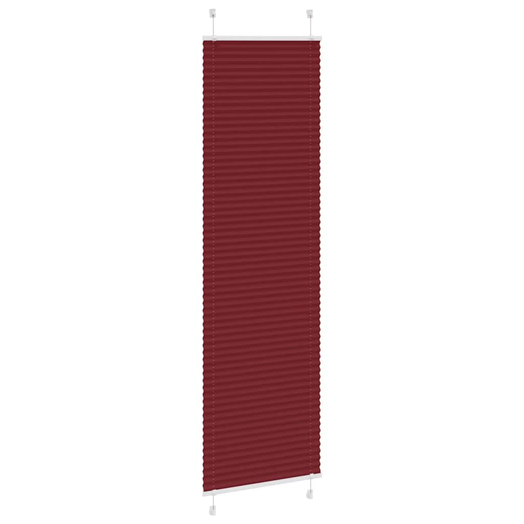 Thumbnail - vidaXL Plissee Bordeauxrot 60x200 cm Stoffbreite 59,4 cm Polyester