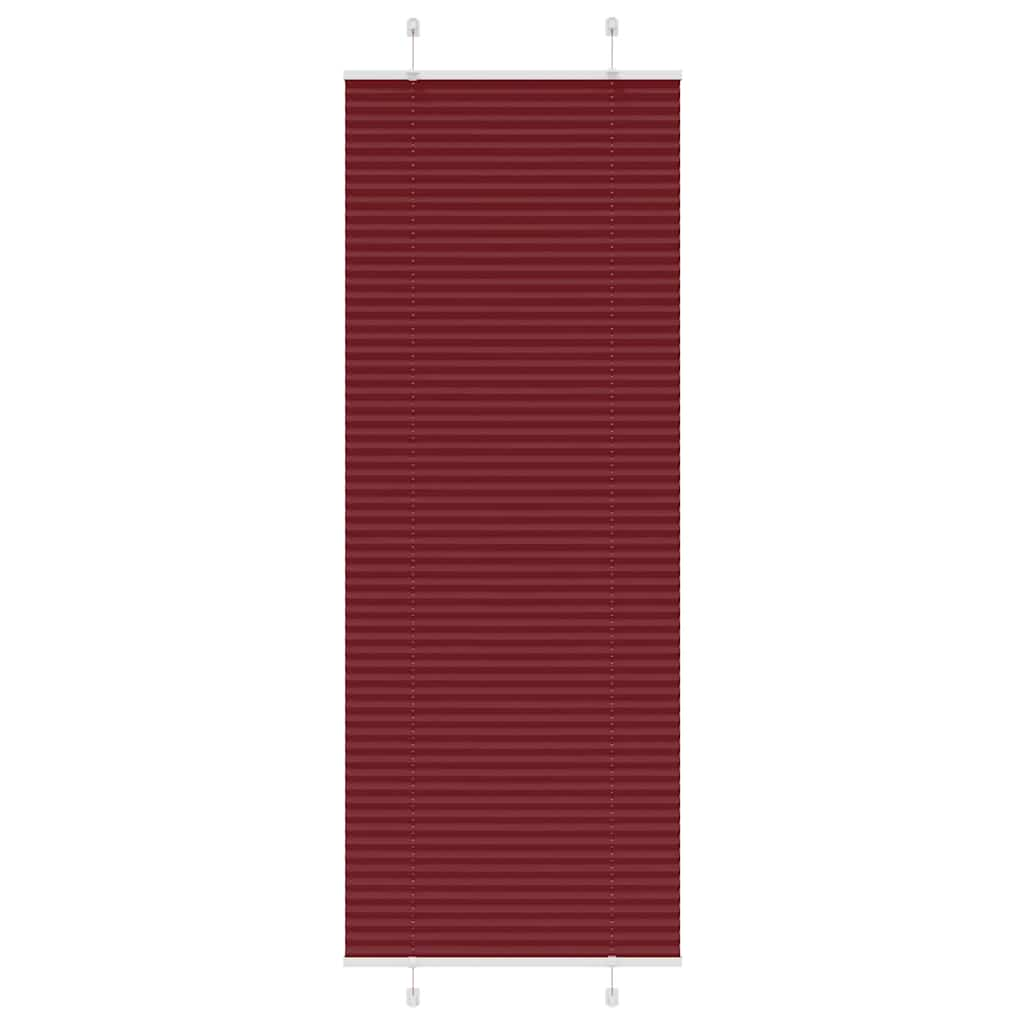 vidaXL Jaluză plisată Bordeaux Roșu 70x200 cm Lățime țesătură 69,4 cm