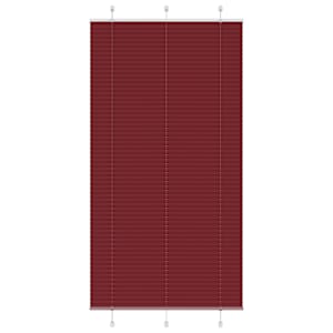 Plisirana žaluzija bordo rdeča 110x200 cm širina blaga 109,4 cm poliester