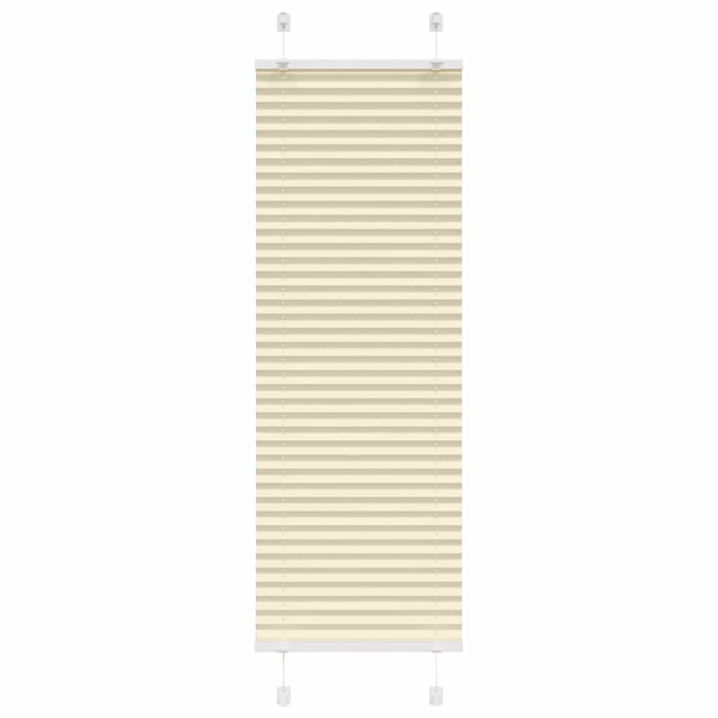 vidaXL Plissee Creme 40x100 cm Stoffbreite 39,4 cm Polyester