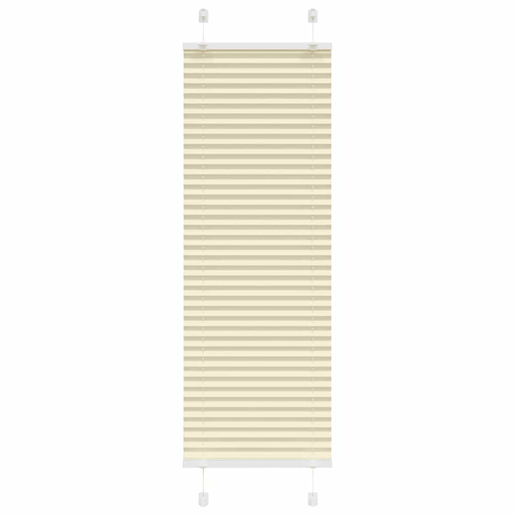 vidaXL Plissee Creme 40x100 cm Stoffbreite 39,4 cm Polyester