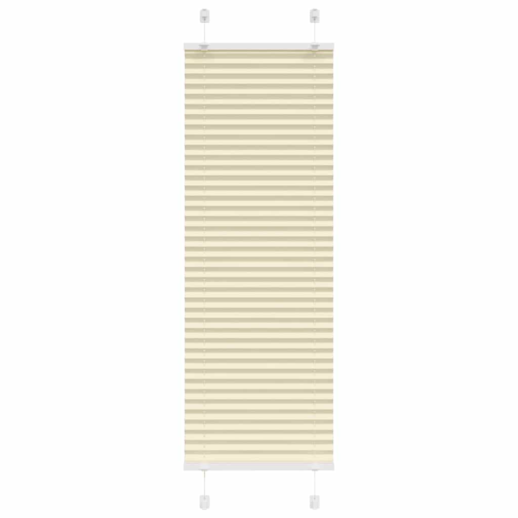 vidaXL Plissee Creme 45x100 cm Stoffbreite 44,4 cm Polyester