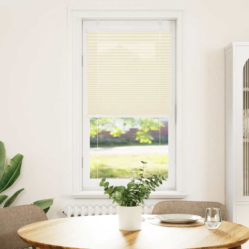 vidaXL laskostettu Blind Cream 55x100 cm Kankaan leveys 54,4 cm