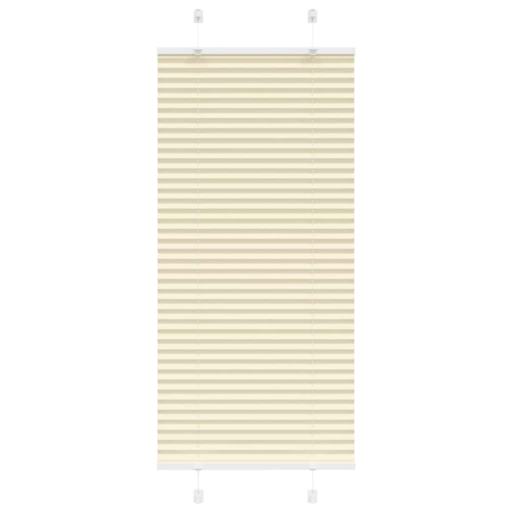 vidaXL Plissee Creme 60x100 cm Stoffbreite 59,4 cm Polyester