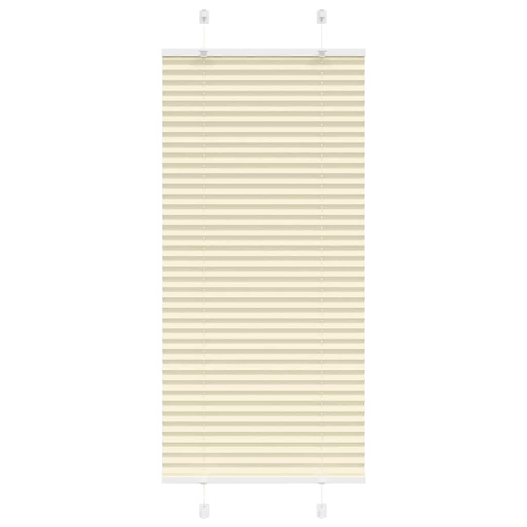 vidaXL Plissee Creme 65x100 cm Stoffbreite 64,4 cm Polyester