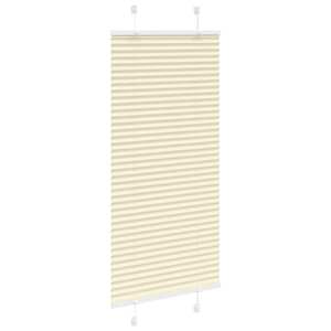 Plisovaná roleta krémová 65x100 cm Šířka látky 64,4cm Polyester - obrázek 3