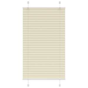 Plisovaná roleta krémová 80x100 cm Šířka látky 79,4cm Polyester - obrázek 1