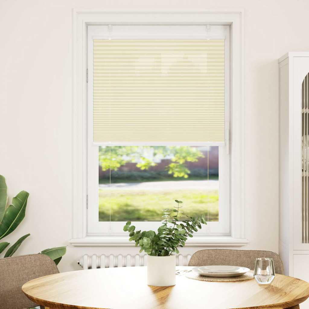 vidaXL laskostettu Blind Cream 80x100 cm Kankaan leveys 79,4 cm