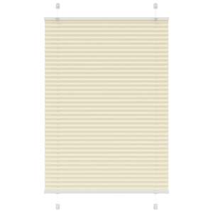 Plisovaná roleta krémová 95x100 cm Šířka látky 94,4cm Polyester - obrázek 1