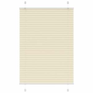 Plisovaná roleta krémová 100x100cm Šířka látky 99,4cm Polyester - obrázek 1