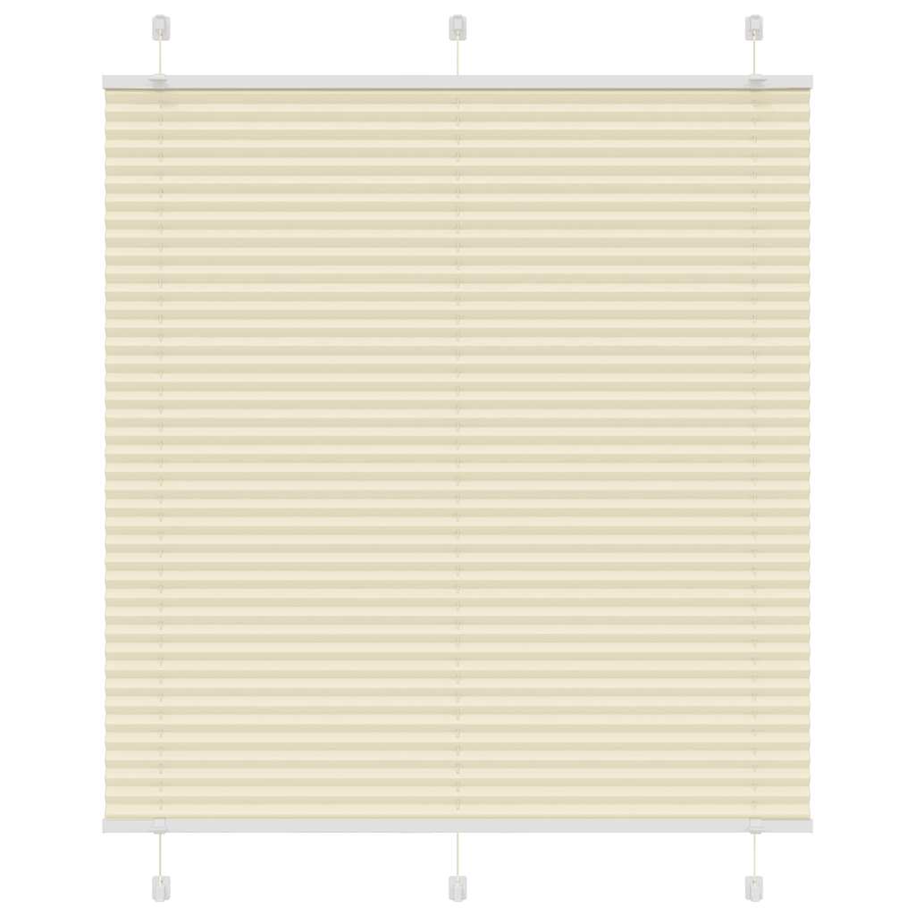 vidaXL Plissee Creme 115x100 cm Stoffbreite 114,4 cm Polyester