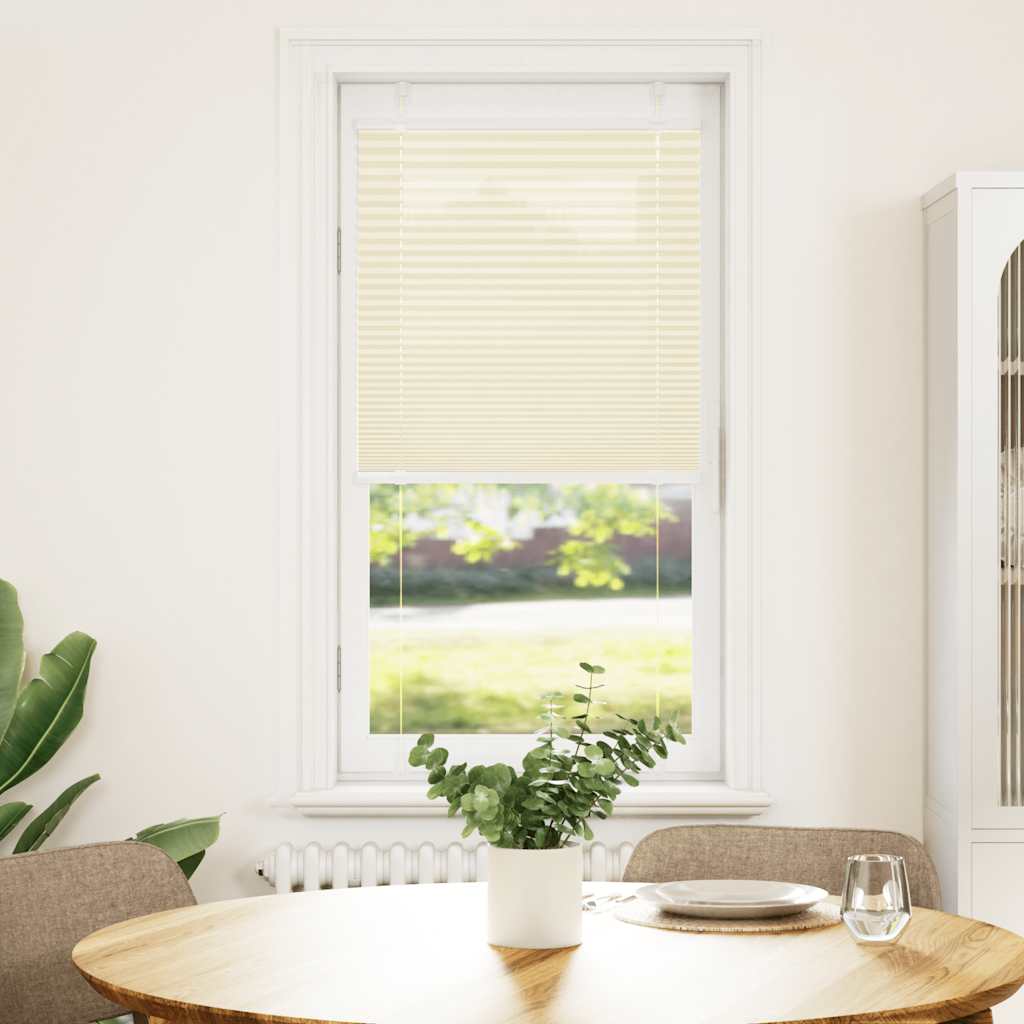 vidaXL plisovaná roleta krémová 55x150 cm Šírka látky 54,4 cm