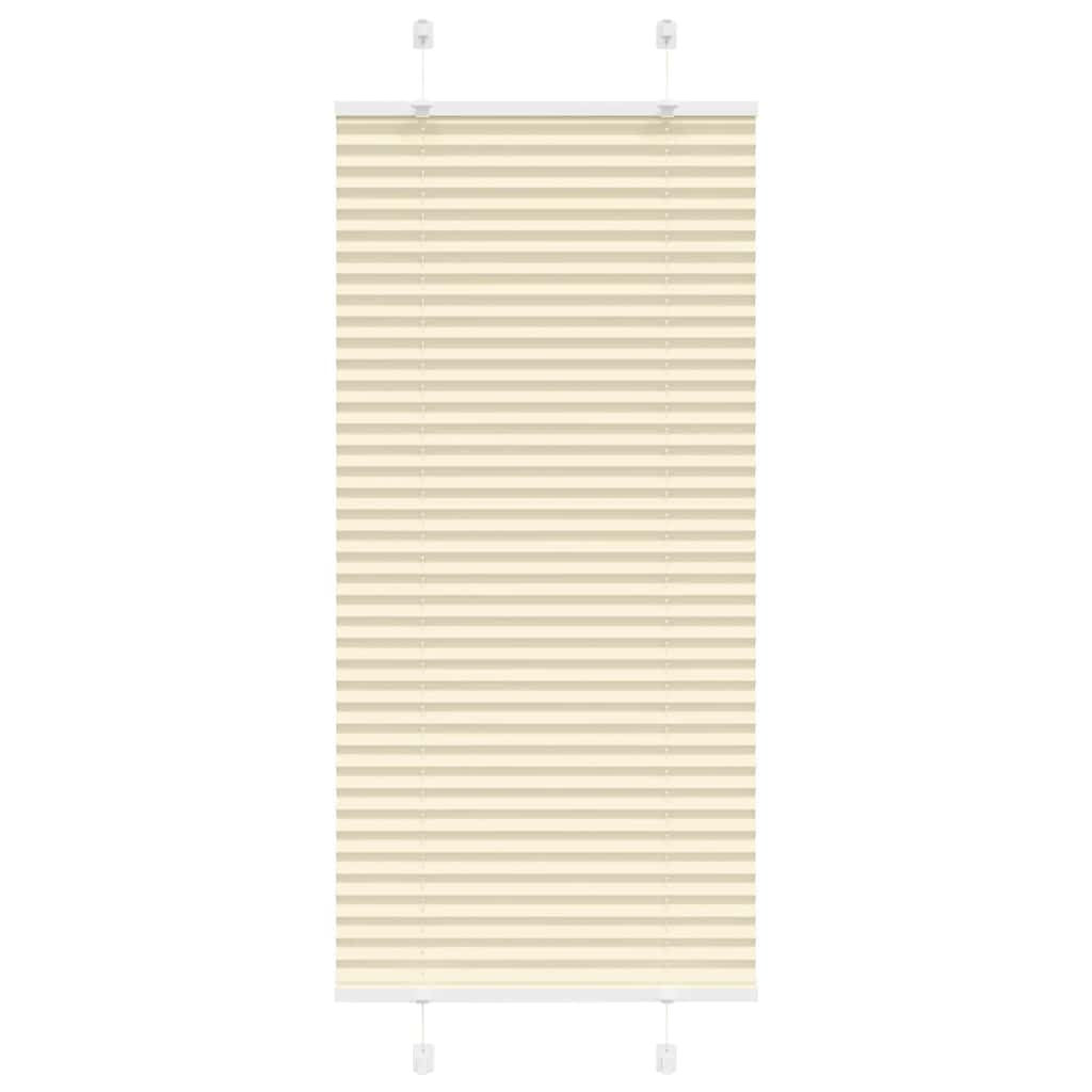 vidaXL Plissee Creme 65x150 cm Stoffbreite 64,4 cm Polyester